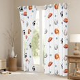 thumbnail image 3 of jejeloiu American Rugby Game Black Out Curtains,Baseball Football Print Curtains Pack of 2 (42x63 Each) For Kids, 3 of 6
