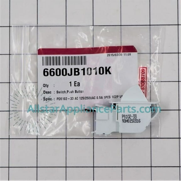 LG Refrigerator Door Switch 6600JB1010K