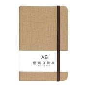 Usloyux Back To Study A6 Notebooks, Horizontal Lined Notebooks For Office Learning, Thickened Paper Notebooks For Study Professionals, Pocket-Sized Notebooks For Journaling Note-Taking