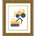 thumbnail image 1 of Robinson, Tamara 15x18 Gold Ornate Wood Framed with Double Matting Museum Art Print Titled - Construction Trucks, 1 of 4