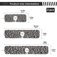 thumbnail image 3 of Brown Leopard Print Faucet Absorbent Sink Mat 2PCS Kitchen Drying Faucet Mats, Microfiber Absorbent Pad for Bathroom Counter Sink Cleaning, 30x5.5in, 3 of 7
