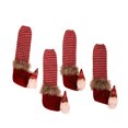 thumbnail image 1 of Bewildely Funda para pie de silla, decoración navideña, suministros de vacaciones, mano de obra suave, ajuste de muebles, protección, sin Kits de decoración para fiestas Funda para silla de 4 piezas, 1 of 6