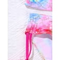 thumbnail image 5 of TiaoBug Kids Girls Floral Printed Bikini Set 2 Piece Halter Crop Top with Traingle Briefs Bottom Swimsuit, 5 of 7