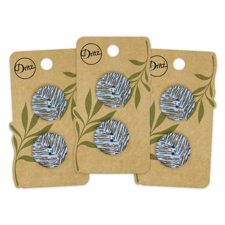 UPC: 0072879308471 | Dritz Sustainable Coconut Round Button 23mm Light Blue 3 Pack (6 Count)