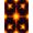 Orange Red Black, Pattern 1, variant on ODIKA 8'x10' Washable Area Rug Non-Shedding, Easy Care, Illusion Abstract Cracked Flow Molten Border Volcanic Optical Refined Structured for King Size Bedroom Under Bed, Master Suite