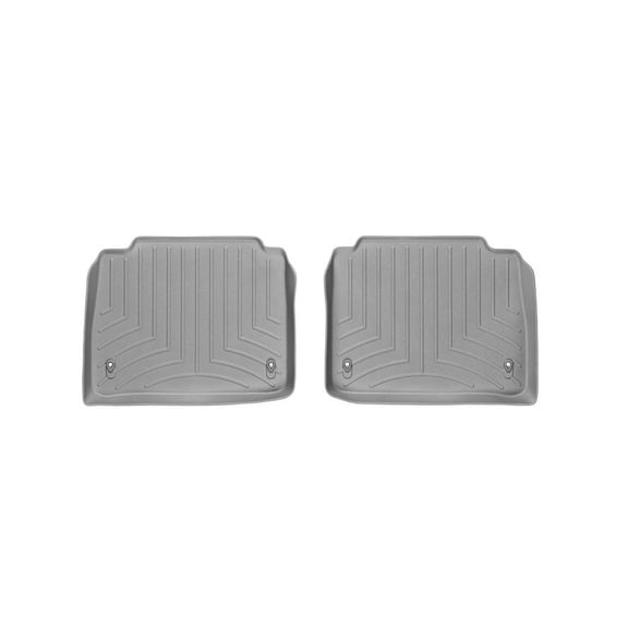 WeatherTech Custom Fit FloorLiners compatible with 2007-2012 Lexus LS - 2nd Row (2-Piece Liner), Grey