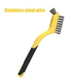 thumbnail image 1 of Wire Brush 7In Stainless Steel Wire Brush Scratch Brushe With Curved Handle Grip, 1 of 7