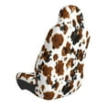 thumbnail image 2 of Wukai Cow Tie Dye Full Set Car Seat Covers with Soft Padding Universal Auto Front Seats Protector and Cushion Mat, 2 of 5