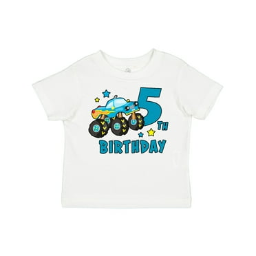 Inktastic 5th Birthday Monster Truck Boys Toddler T-Shirt
