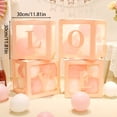thumbnail image 3 of Halloween Decorations Bedroom Balloon Box Transparent Wide Application Plastic Square Clear DIY Letter Box Decor, 3 of 9