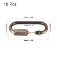 thumbnail image 2 of Unique Bargains 4mm Oval Shape Quick Link Screw Lock Chain Connector Bronze 10 Pack, 2 of 5