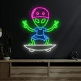 thumbnail image 3 of C-craft Alien Boy Led Neon Sign Wall Art Living Room Wall Decor Kids Room Decor, 3 of 5
