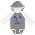 thumbnail image 3 of Inktastic Born on The 4th of July Boys or Girls Long Sleeve Baby Bodysuit, 3 of 5