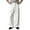 White, variant on Mens Straight Leg Jeans with Double Pleats Relaxed Fit Casual Wide Leg Trousers