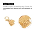 thumbnail image 5 of 10Set Ribbon Crimp Clamp Ends Lobster Claw Clasps & Chain 6mm Light Golden for DIY, 5 of 6