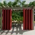 thumbnail image 2 of DONGPAI Outdoor Curtains for Patio Waterproof 52" x 108" Grommet Light Blocking Privacy Curtains Outside Curtains for Porch Gazebo Pergola, Red, 1 Panel, 2 of 6