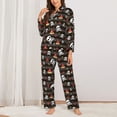 thumbnail image 2 of Kdxio Pirate skull Women's Pajama Sets Long Sleeve Button Down Sleepwear Nightwear Soft Pjs Lounge Sets(S-XXL)-Large, 2 of 7