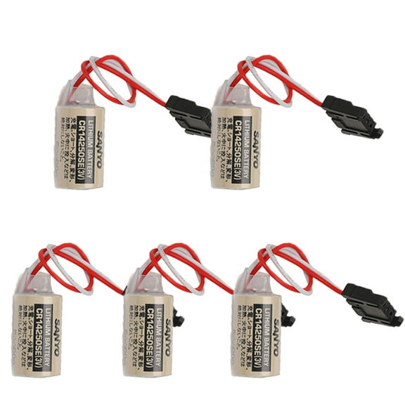 5-Pack CR14250SE 3V Lithium Battery 1800mAh for Sanyo FDK 1/2AA 3V PLC Battery 1747-BA Backup Power Supply