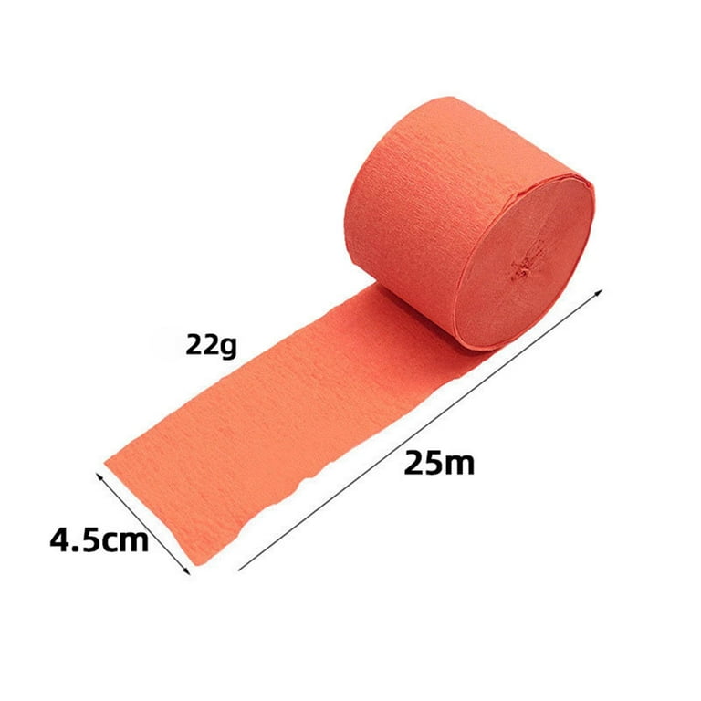 Rainbow Streamers Paper 4.5CMx25M Crepe Tassels Streamer Paper for