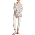 thumbnail image 2 of INSPIRE CHIC Women's Sweaters Long Sleeve Dressy Casual Striped Crewneck Pullover Tops, 2 of 5