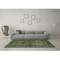 thumbnail image 3 of Ahgly Company Indoor Rectangle Persian Turquoise Blue Traditional Area Rugs, 2' x 3', 3 of 4