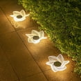 thumbnail image 5 of 4PCS Solar Acrylic Garden Buried Light Outdoor Garden Light Waterproof Luminous Wall Decoration Wall Washing Light,B, 5 of 7