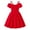 Red 1, variant on LIaqionyy Girl's Floral Dresses Puff Short Sleeve A Line Dress Kids Summer Long Flowy Boho Princess Dresses