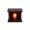 O9-Black, variant on Flame Lamp LED Flame Effect Light Realistic Log Wood Burning Simulation Battery Powered Portable Table Decor for Indoor Outdoor Home Cozy Atmosphere,Red