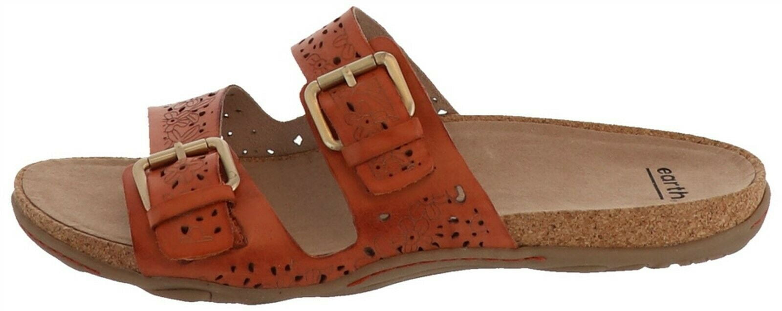 earth perforated sandals