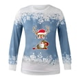thumbnail image 3 of Womens Christmas Sweatshirts,Christmas Gnome Sweatshirt for Women Santa Claus Snowflake Graphic Sweatshirts Cute Holiday Sweater Pullover Tops, 3 of 3