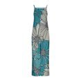 thumbnail image 4 of Hvot&aat Women's Casual Jumpsuits Summer Boho Wide Leg Rompers Trendy Printed Sleeveless Overalls with Pockets, 4 of 4