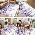 thumbnail image 5 of 3'x5' Area Rugs, Purple Eucalyptus Leaves Indoor Outdoor Area Rug for Living Room Bedroom, Watercolor Floral Leaf Plants Washable Bathroom Rugs Kitchen Floor Carpet Mats Home Decor Aesthetic, 5 of 8