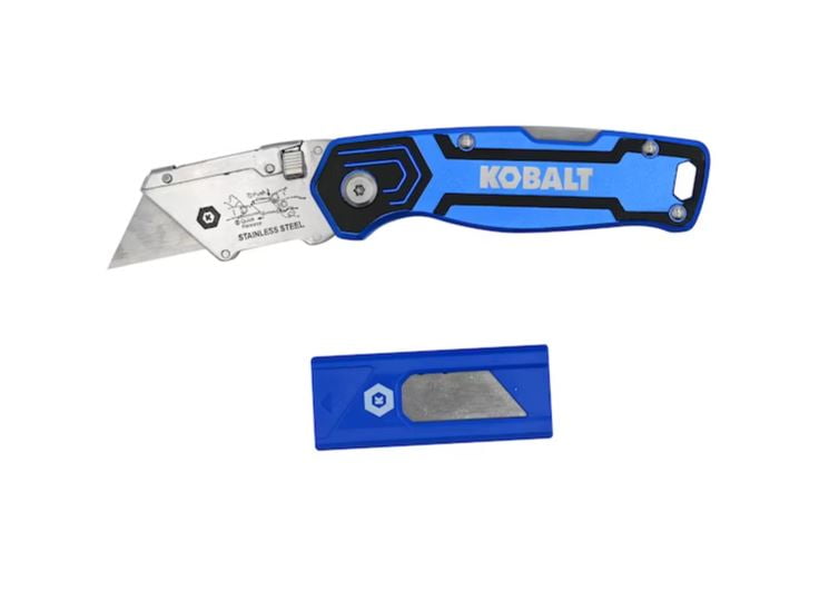 3 PACK Kobalt Lockback 3/4-in 11-Blade Folding Utility Knife