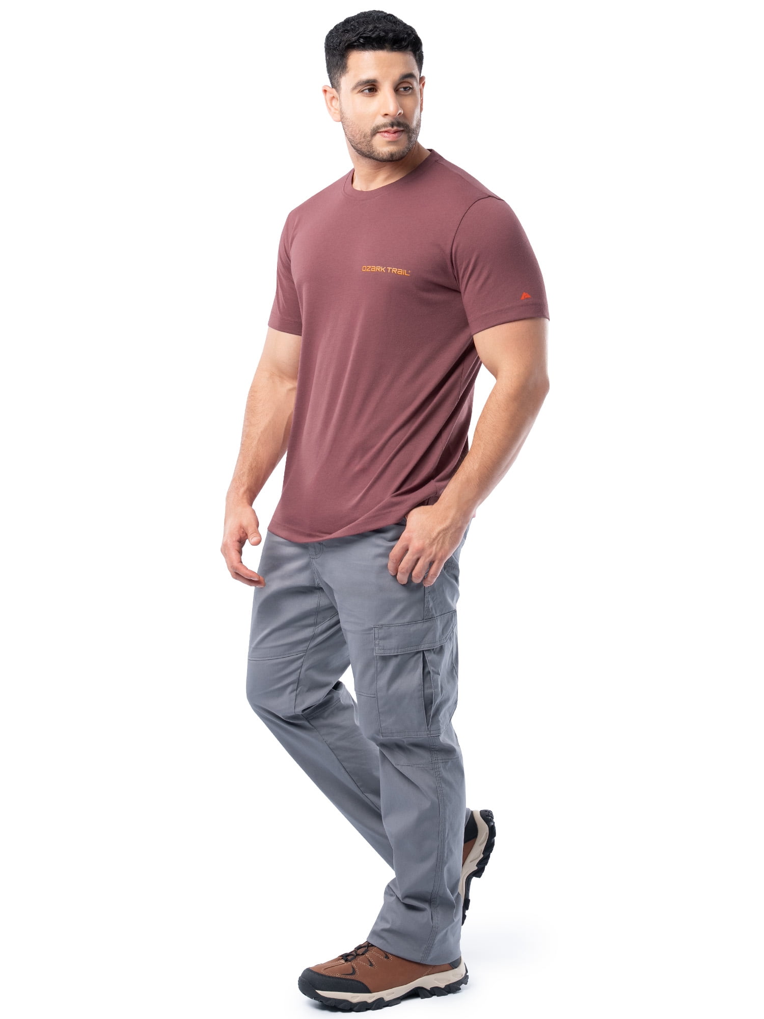 Ozark Trail Men's Active Graphic Tee with Short Sleeves, Sizes S-3XL