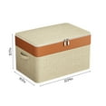 thumbnail image 3 of SuoKom Double Layer Oxford Zipper Clothes Storage Bag Wardrobe Storage Box Portable Storage Bag Winter Quilt Storage Box, 3 of 7
