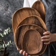 thumbnail image 4 of OUSITAID Wooden  Pastry Serving Plate Rectangle Food Dish Dried Fruit Tray Tableware, 4 of 10