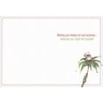 thumbnail image 2 of LPG Greetings Golfer Santa on Top of Palm Tree Gary Patterson Tropical Holiday Card (1 card/1 envelope), 2 of 2