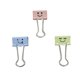 thumbnail image 2 of Paquete de 40 Clips para papel de carpeta CHAO Abrazaderas de metal de 19 mm de colores con cara sonriente, 2 of 5