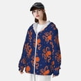 thumbnail image 3 of Kdxio Octopus Print Women Men Sun Protection UPF 50+ Jackets Zip Up Long Sleeve Hoodie Hiking Lightweight with Pockets, 3 of 7