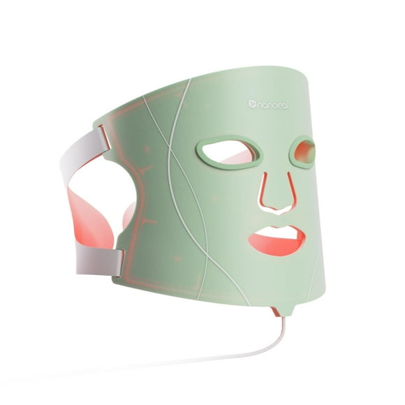 Mascarilla facial LED para terapia de luz Nanoleaf, aprobada por la FDA, azul/rojo