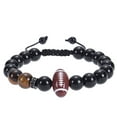 thumbnail image 4 of Basketball Baseball Bracelet Natural Beaded Rugby Bracelet Sports Bracelet With Card, 4 of 6
