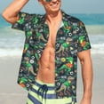 thumbnail image 7 of Disketp Hawaiian Shirts for Men,Dinosaur Plays Soccer Print Mens Casual Short Sleeve Button Down Shirts Beach Shirt, 7 of 7