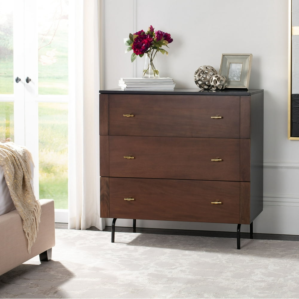 Safavieh Genevieve MidCentury Retro 3 Drawer Dresser