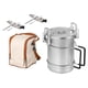 thumbnail image 5 of Olla de camping, olla portátil 2 en 1 para hervir mariscos, utensilios de cocina para fuego abierto Mochila con asa 1L, 5 of 9