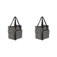 thumbnail image 4 of Enqiretly Portable Knitting Bag Storage Bag Sewing Crochet Hooks Accessories Grey 2Set, 4 of 6