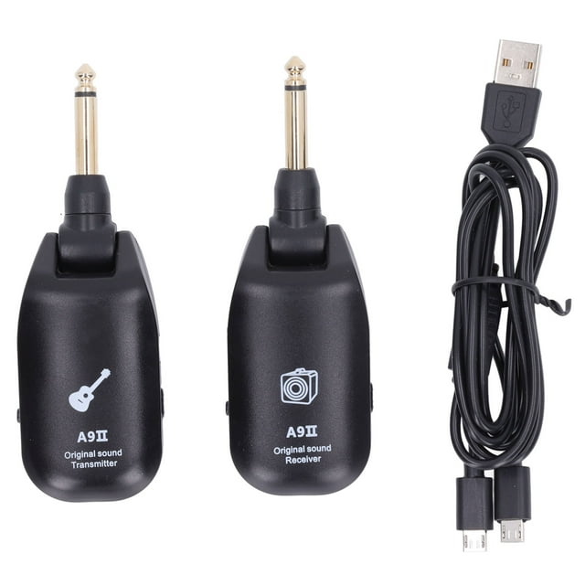 Conjunto transmisor y receptor de guitarra Transmisor inalámbrico Plug and Play Receptor Audio Sistema inalámbrico de guitarra