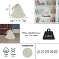 thumbnail image 5 of Jungle Print Cotton Weighted Bag Door Stop 2.3 lbs White, 5 of 5