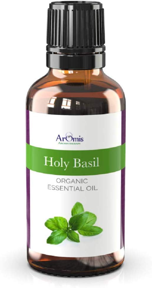 Holy Basil Essential Oil - Certified Organic - 100% Pure Therapeutic Grade - 30ml, Undiluted, Premium, Oils Perfect for Aromatherapy Diffuser