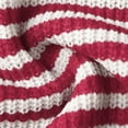 thumbnail image 6 of Women Oversize Striped Sweaters Drop Shoulder Long Sleeve Crewneck Knit Sweatshirt Casual Loose Pullover Tops (XL, Red), 6 of 7