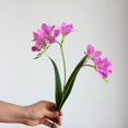 thumbnail image 1 of Xiao Hua 2 flores artificiales de tacto real para decoración del hogar, oficina, boda, arreglo floral (morado, 64 cm de largo), 1 of 5